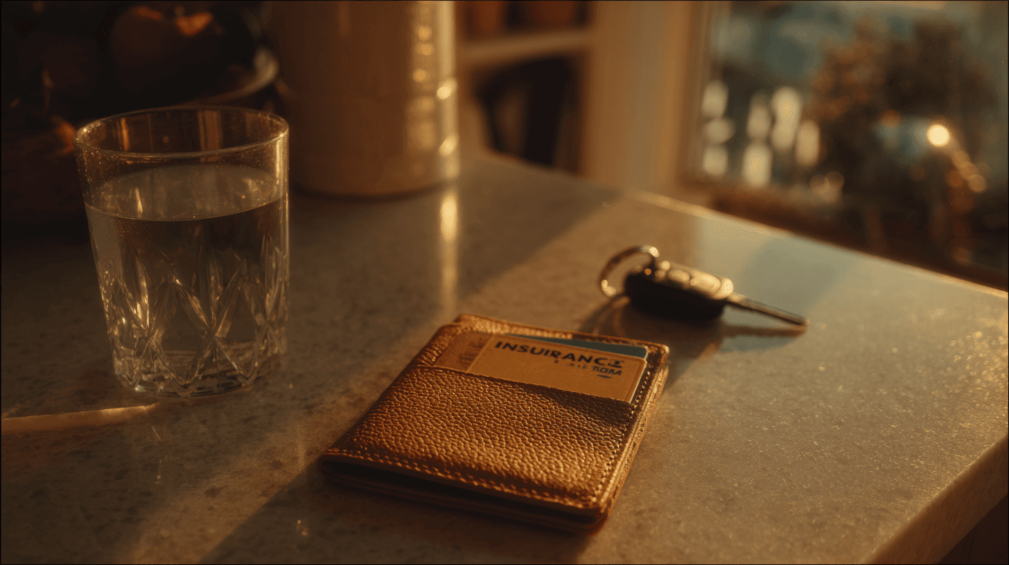 Insurance verification paperwork and Aetna member ID card on a clean desk with morning light